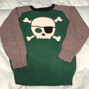 BabyGap pirate skull sweater size 3T